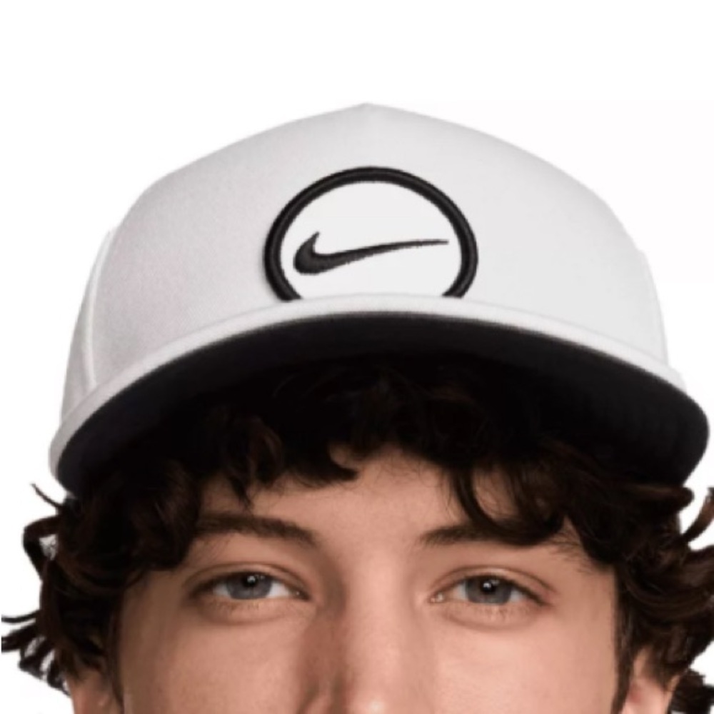 Nike White and Black Logo Cap NWT